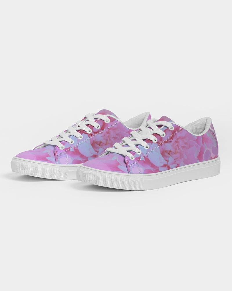 Pink Peony Men's Faux-Leather Sneaker