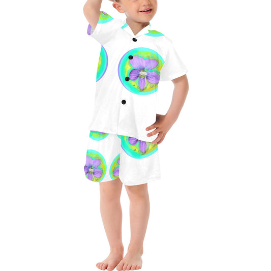 Little Boys' V-Neck Short Set