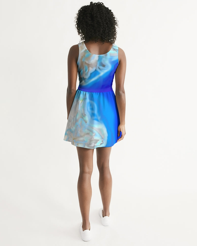 Blue Women's Skater Dress