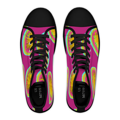 Vibrant Floral High Top Sneakers for Women