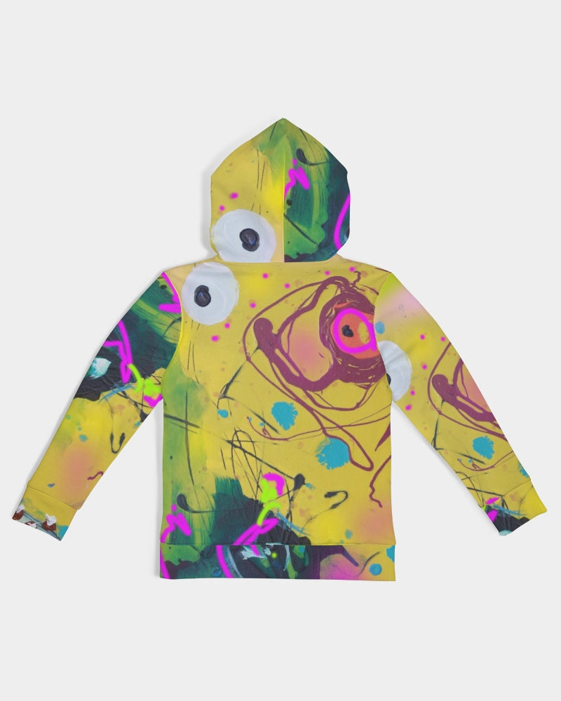 Abstract Yellow Kids Hoodie