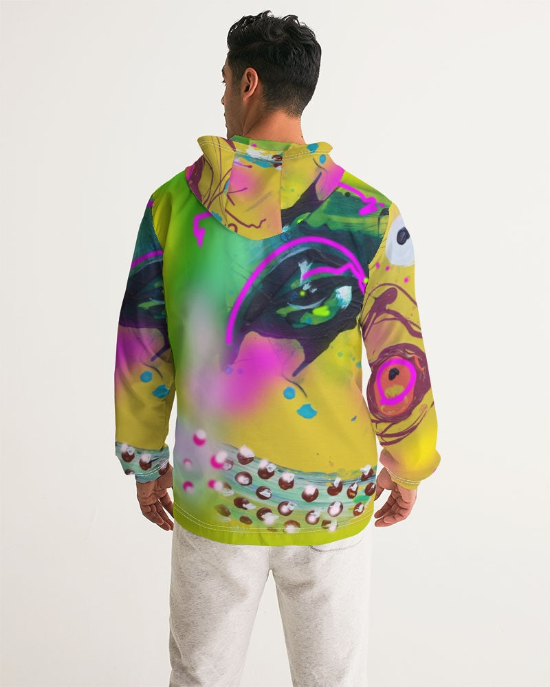 Abstract Yellow Windbreaker