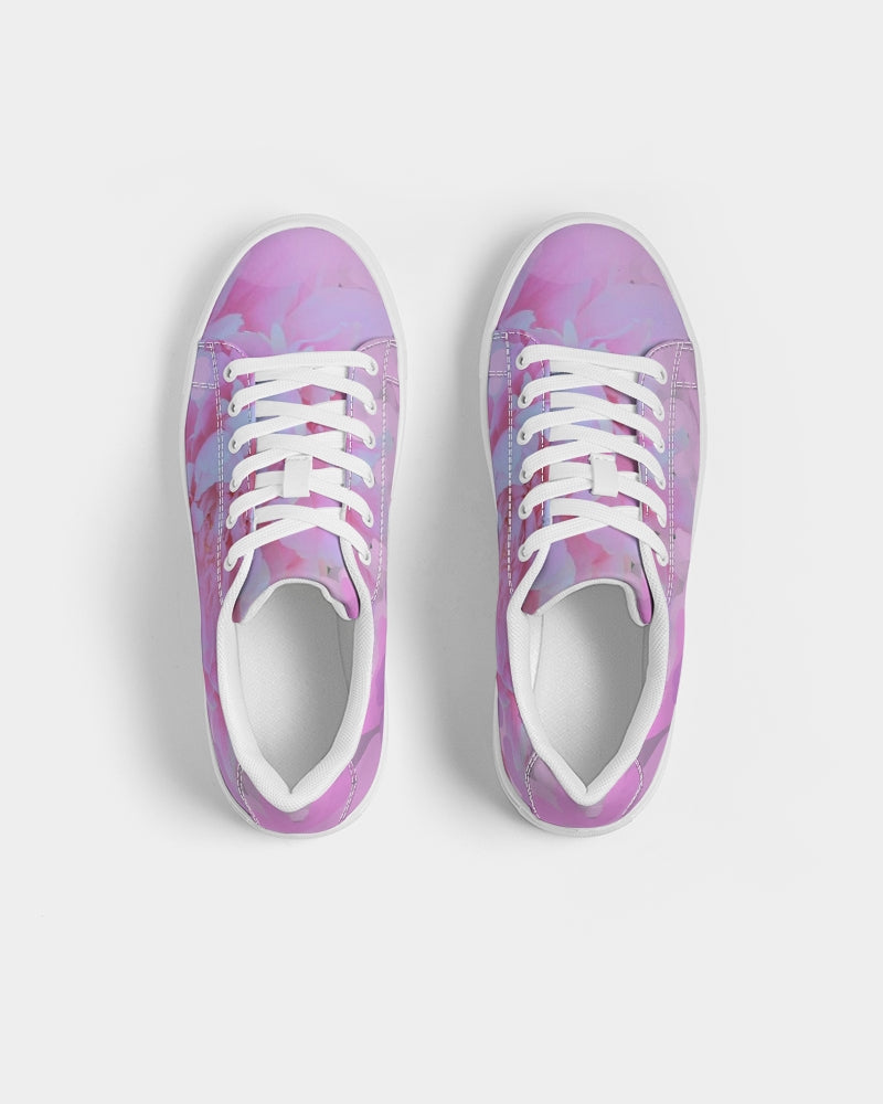 Pink Peony Men's Faux-Leather Sneaker