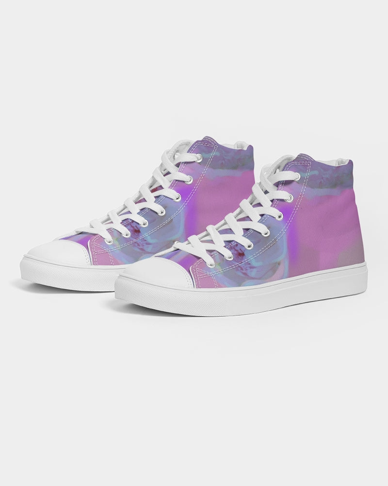 Peony Floral Men's Hightop Canvas Shoe