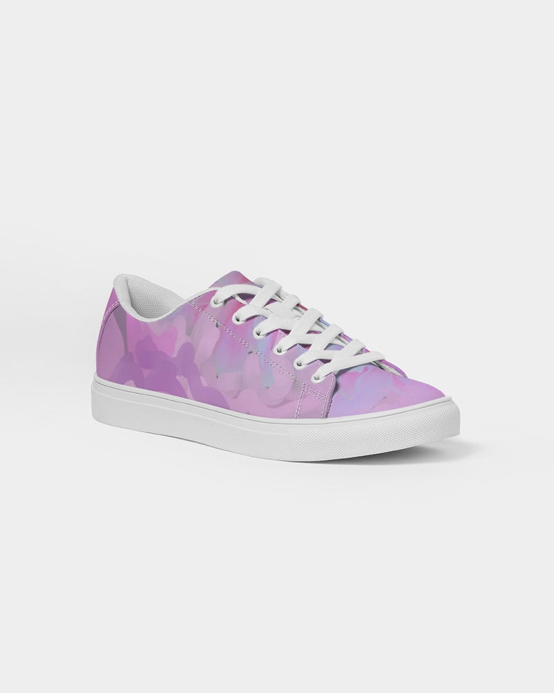 Pink Peony Men's Faux-Leather Sneaker