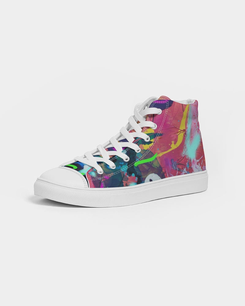 Eye Abstraction Women's Hightop Canvas Shoe