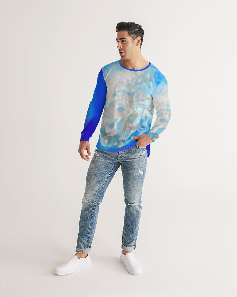 Blue Men's Long Sleeve Tee