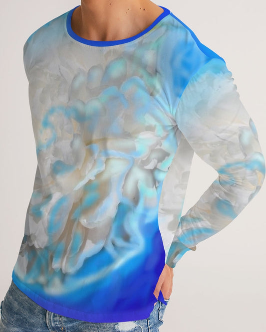 Blue Men's Long Sleeve Tee