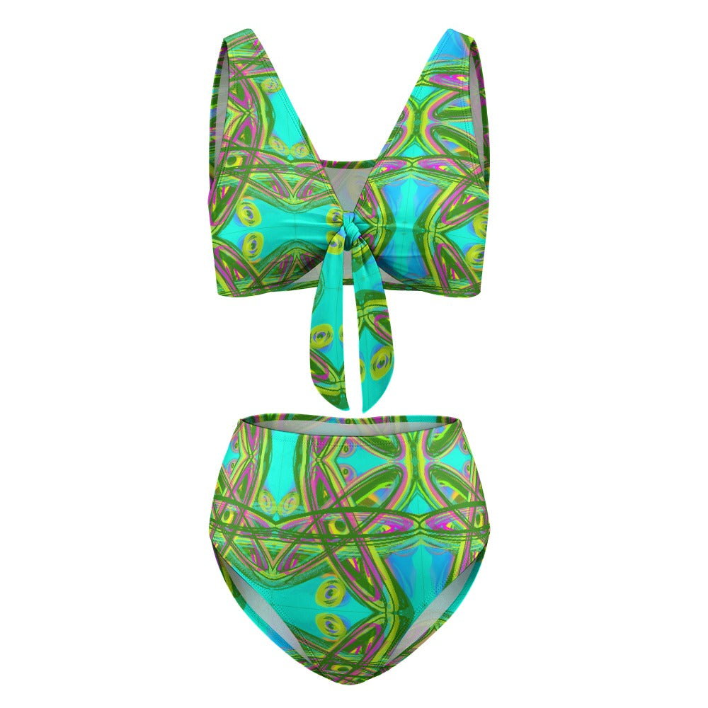 2-Piece Knotted Bikini Swimsuit