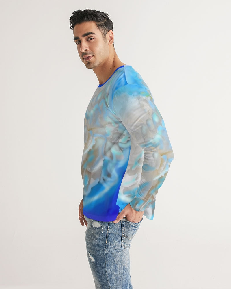 Blue Men's Long Sleeve Tee