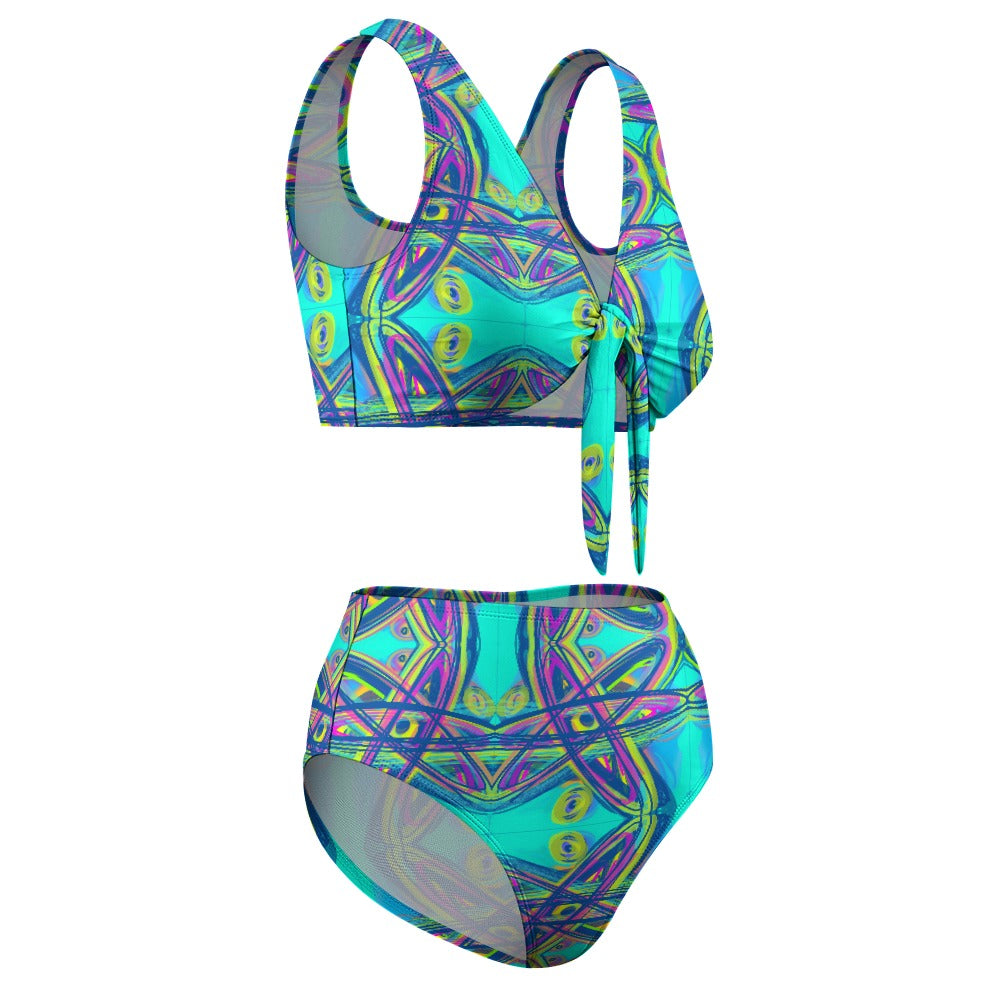 2-Piece Knotted Bikini Swimsuit