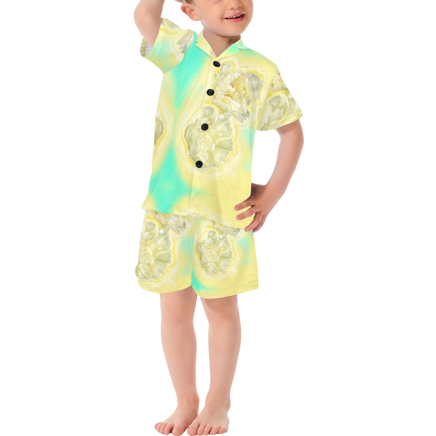 Little Boys' V-Neck Short Set