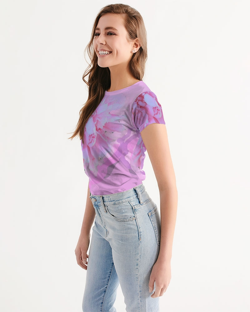 Pink Peony Print Tee