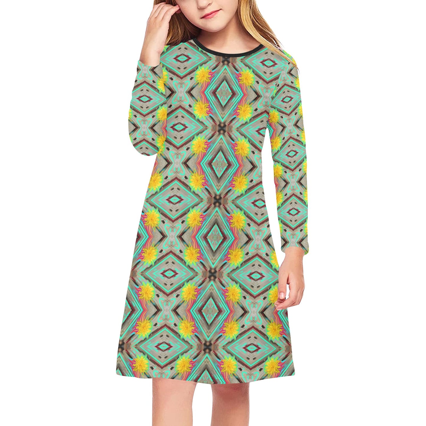 Girls' Long Sleeve Dress