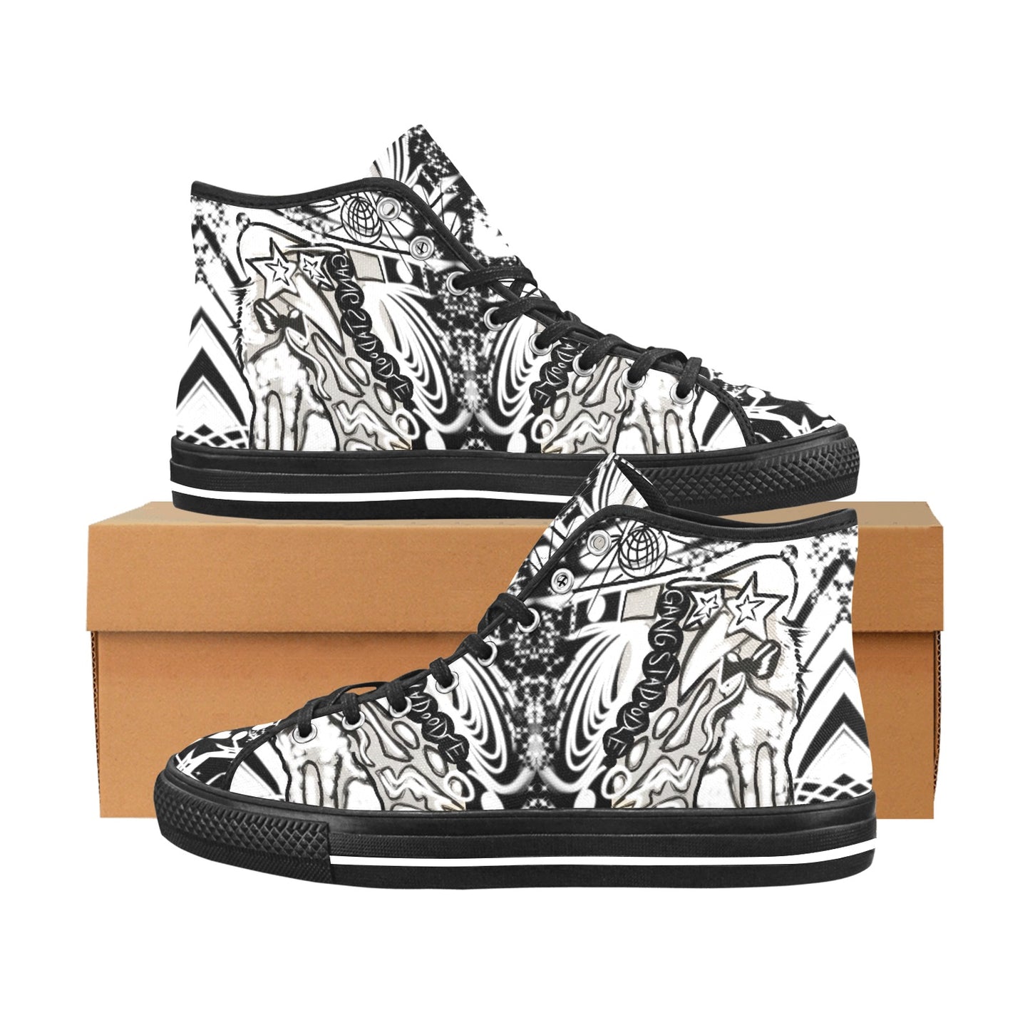 High Top Canvas Men's Shoes