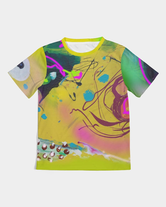 Abstract Yellow Kids Tee