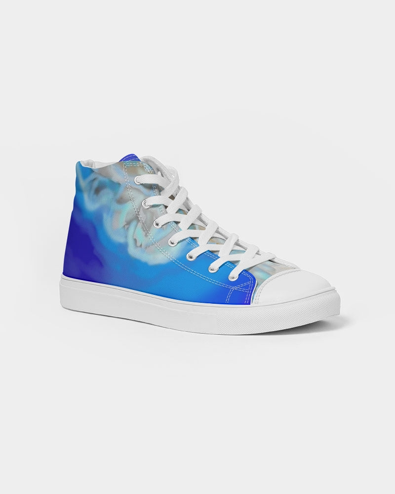 Blue Men's Hightop Canvas Shoe