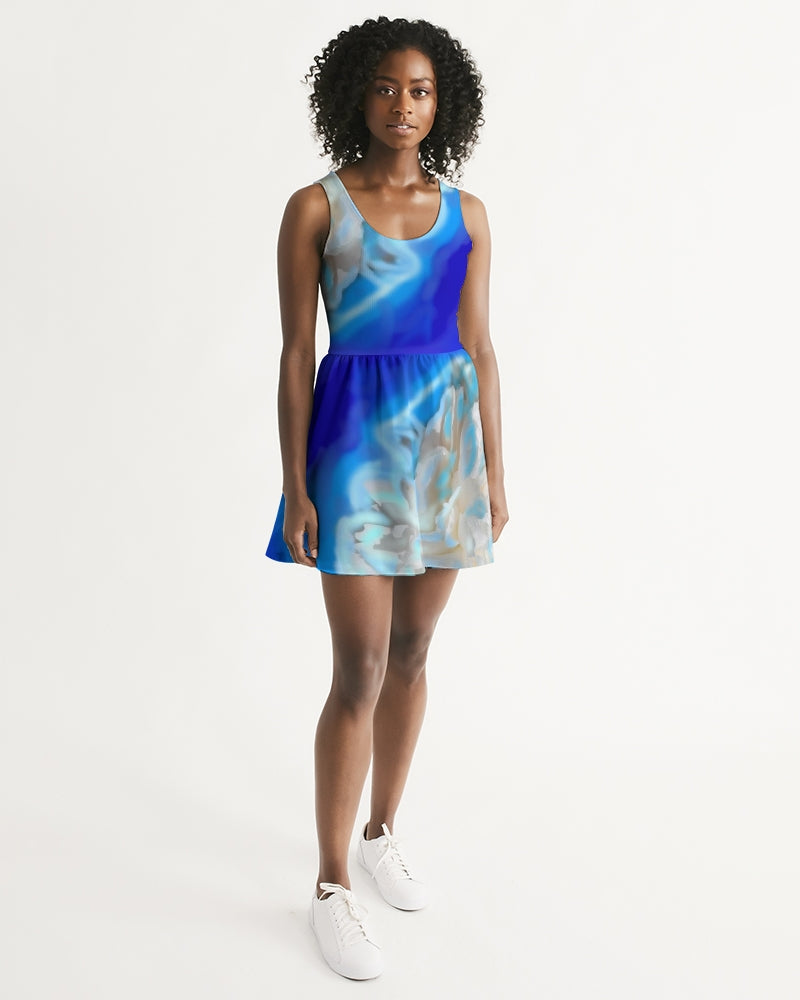 Blue Women's Skater Dress