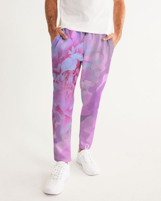 Pink Peony Men's All-Over Print Joggers