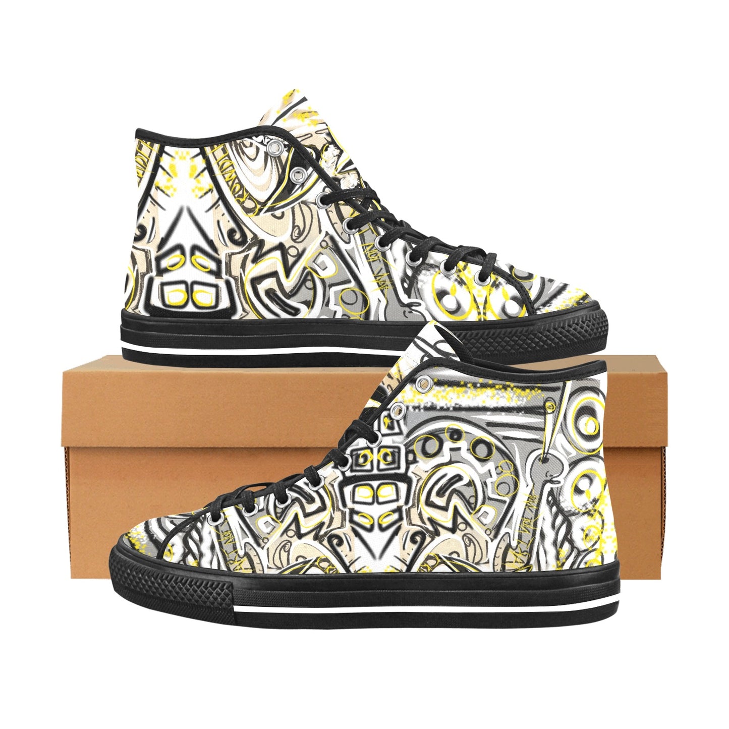 High Top Canvas Men's Shoes