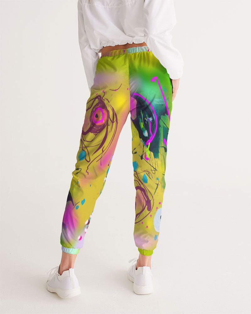 Abstract Yellow Women's Track Pants