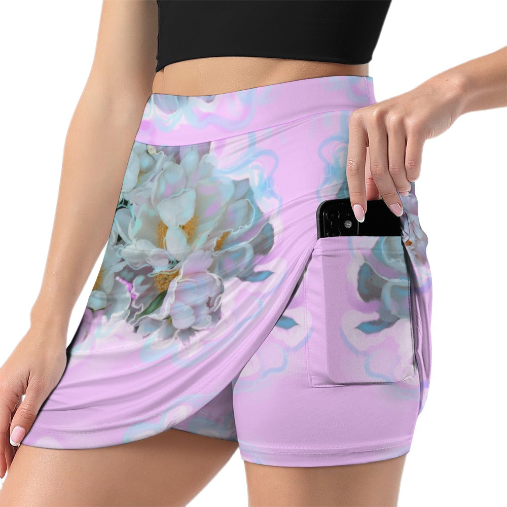 skirt with shorts & pockets