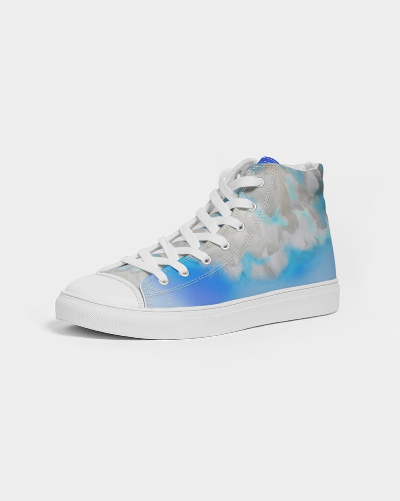 Blue Men's Hightop Canvas Shoe