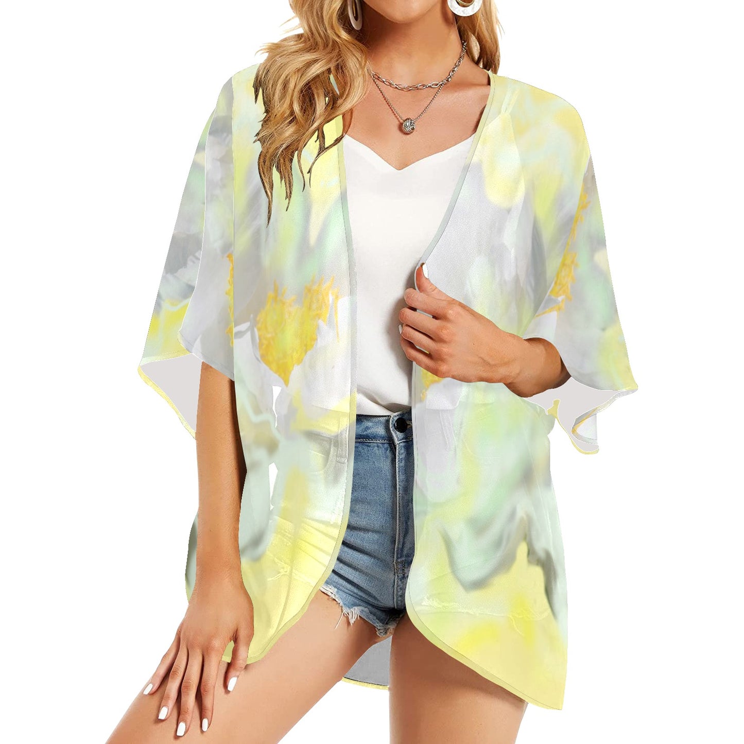 Women's Kimono Chiffon Cover Up